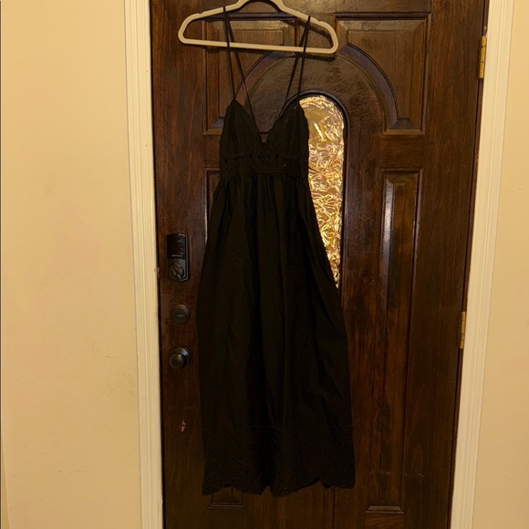 Zara Black Spaghetti Strap Sundress Maxi - Picture 2 of 3